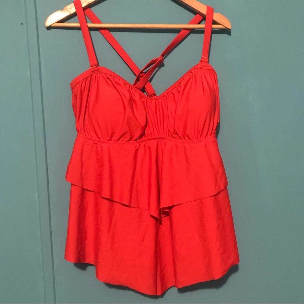 NWOT Torrid red bathing suit 2X